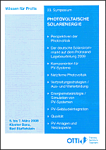 25. Symposium Photovoltaische Solarenergie 2010 - OTTI e.V. (Hrsg.)