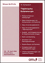 18. Symposium Thermische Solarenergie 2008 - OTTI e.V. (Hrsg.)