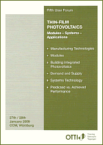 5th User Forum Thin-Film Photovoltaics - OTTI e.V., Renewable Energies (Ed.)