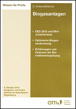 1. Anwenderforum Biogasanlagen 2011 - OTTI e.V.