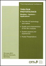 3rd International Conference Thin-Film Photovoltaics - OTTI e.V., Renewable Energies (Ed.)